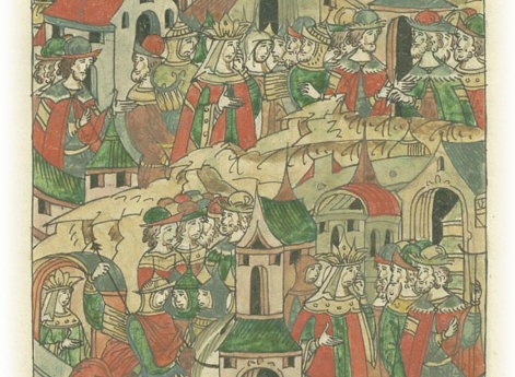 Великий князь Иван Михайлович Тверской мирится со своим братом князем Василием Михайловичем Кашинским, привозит в Тверь плененную жену князя Борима, а в Кашине сажает своих наместников, положив на них дань.