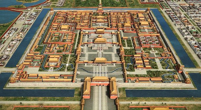 3D-изображение Запретного города довольно неплохо передает его масштабы