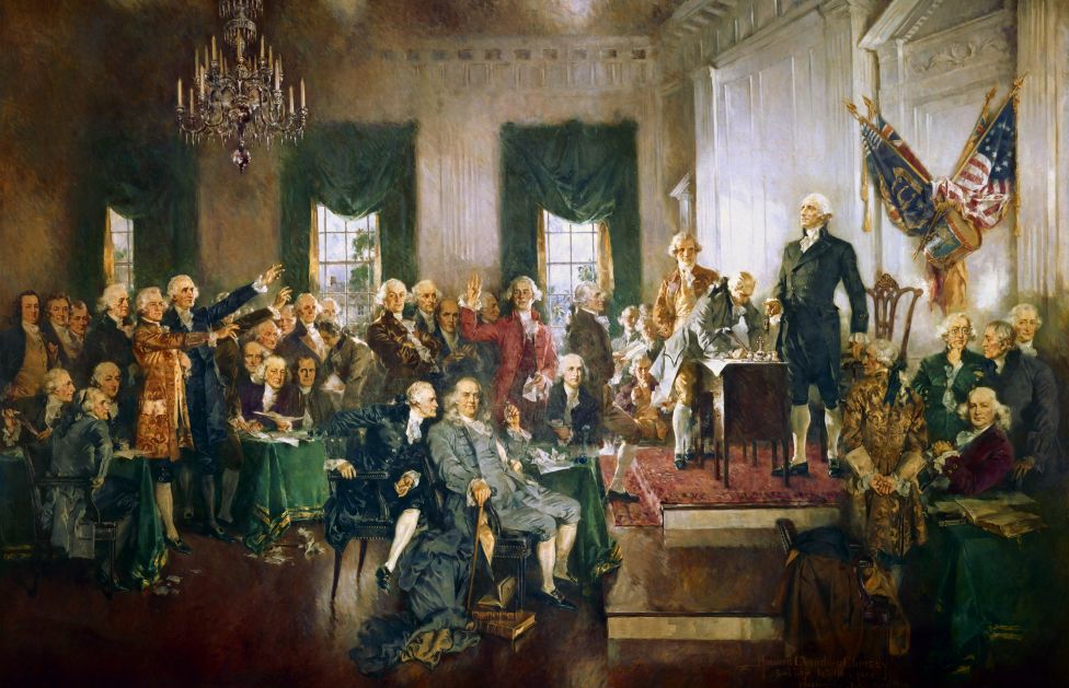 Подписание Конституции США 17 сентября 1787 года 