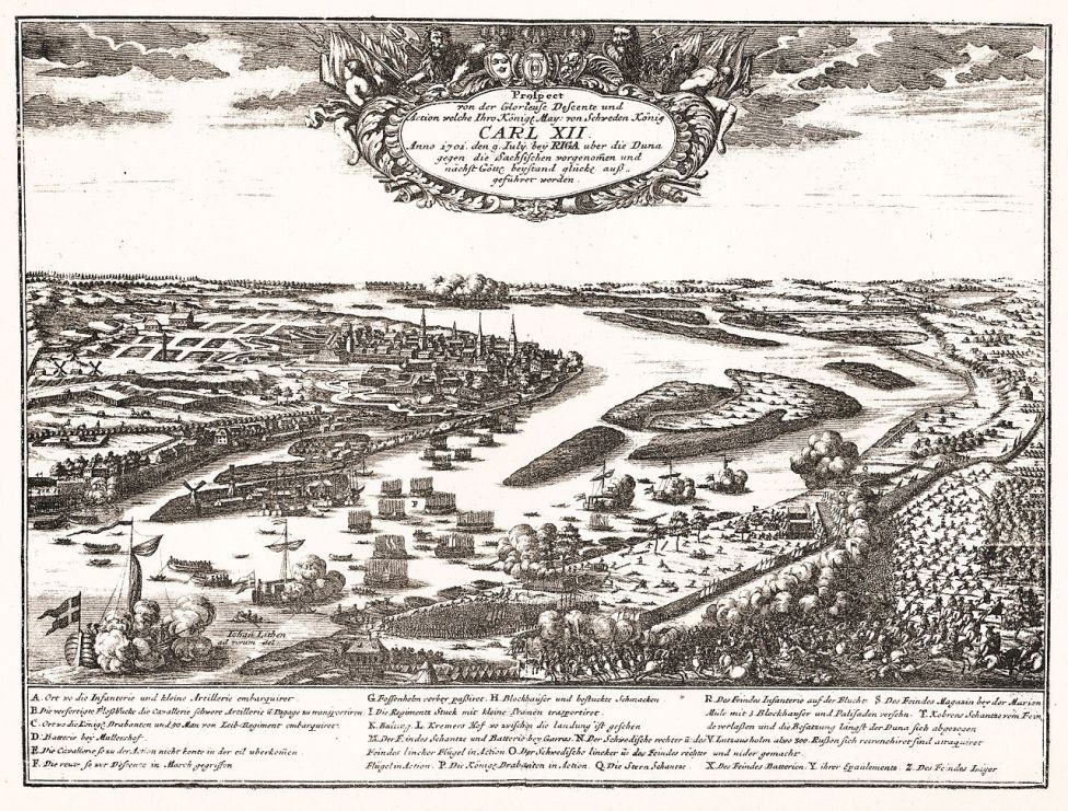 Битва на Двине, разгром саксонской армии в 1701 году