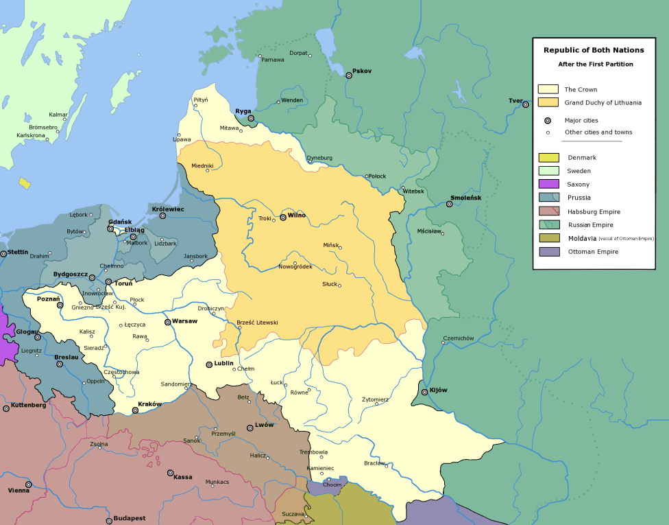 Первый раздел Польши, 1772 год