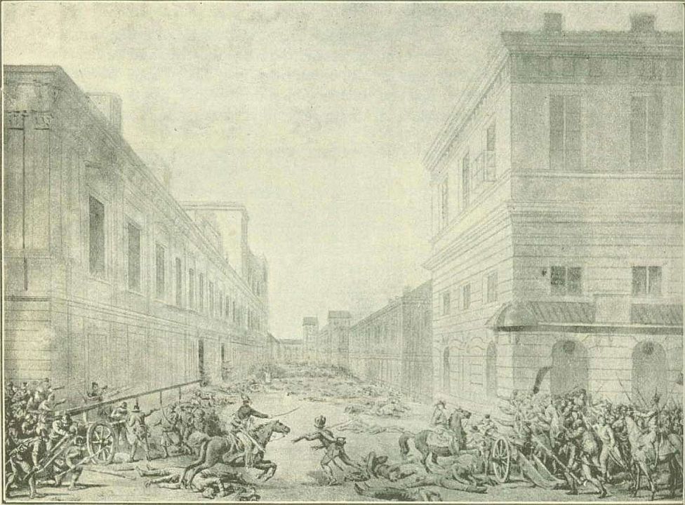Варшавская заутреня, восстание 17 апреля 1794 года, бои в Краковском предместье