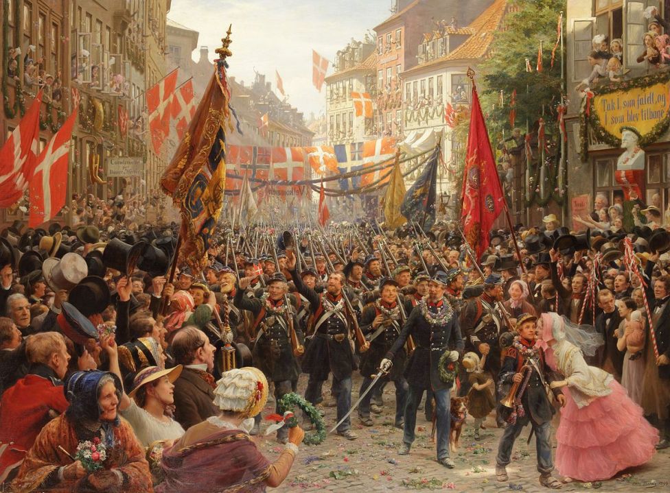 Датские солдаты возвращаются домой, 1849 год