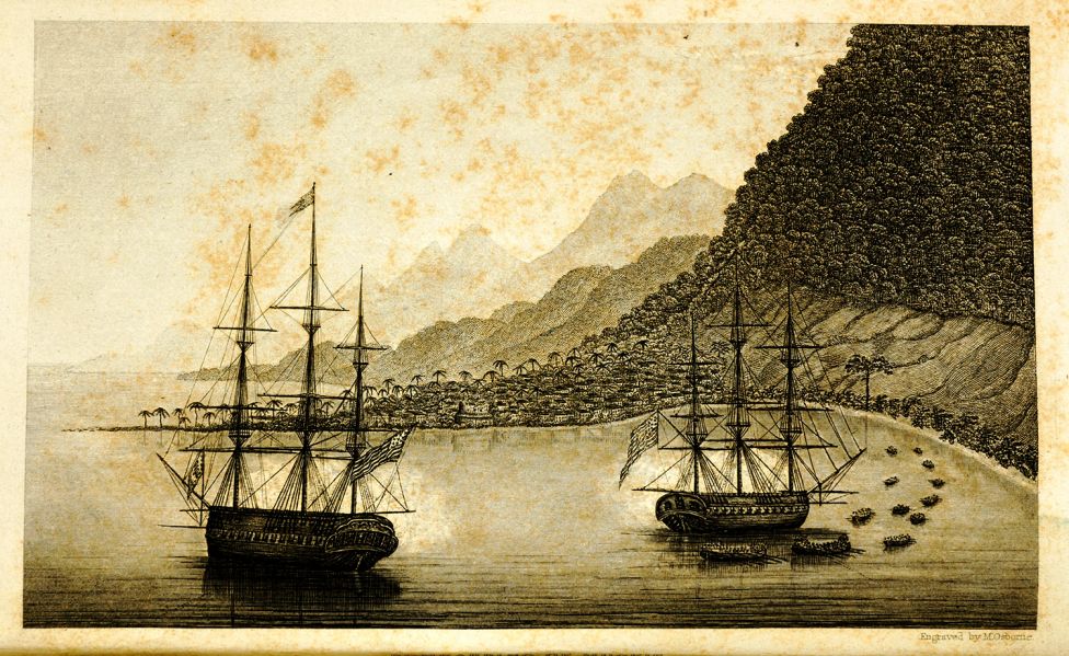 Фрегат США «Коламбиа» в Нью-Хейвене, 1859 год