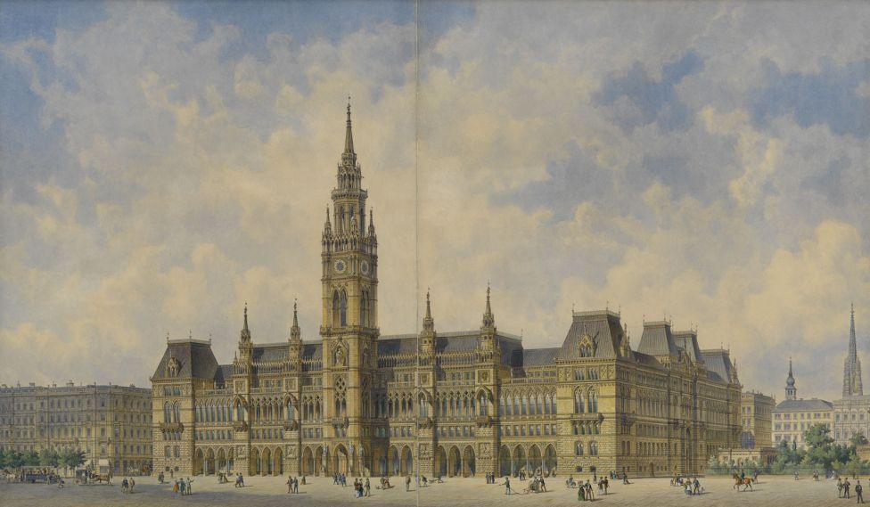 Вена, здание муниципалитета, 1869 год