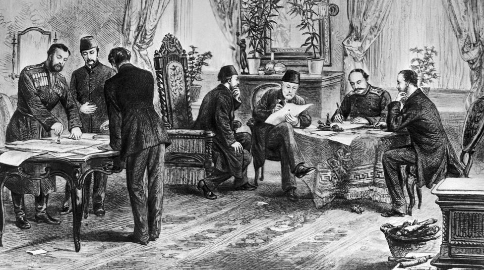 Подписание мирного договора между Россией и Турцией в Сан-Стефано в 1878 году