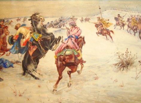 1709 год. 22 февраля (11 февраля ст.ст.) шведы были разбиты русским отрядом генерал-лейтенанта Ренне в сражении у Красного Кута