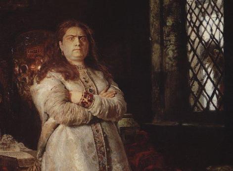 Царевна Софья Алексеевна в Новодевичьем монастыре. И.Е.Репин. 1879 год