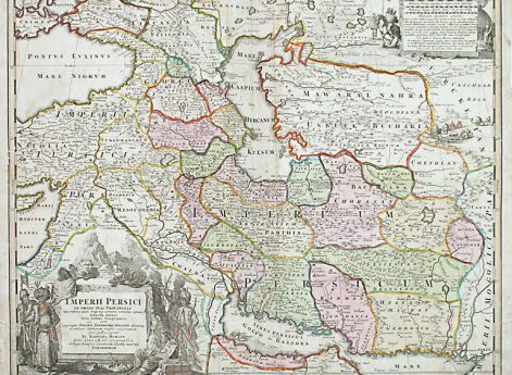 Карта Персии. 1700 год