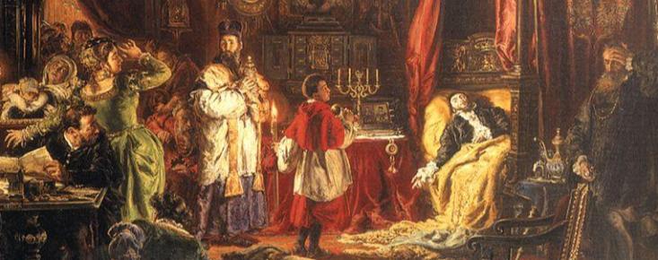 Смерть Сигизмунда II в Кнышине 6 июля 1572 г.