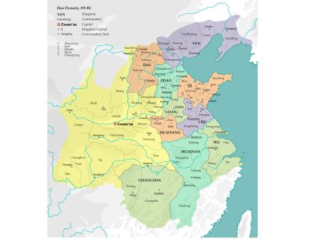 Царства династии Хань в 195 г. до н.э.
