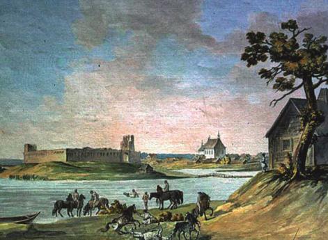 Руины замка Гедимина в Лиде