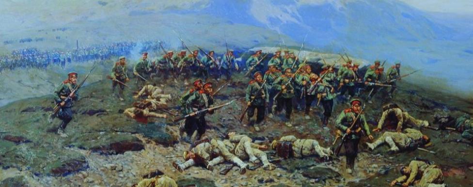 Атака Новочеркасского полка в бою на реке Шахе