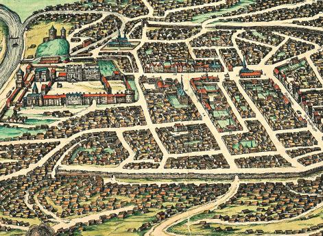 Крепость Вильно и замок Гедимина. 1581 г.