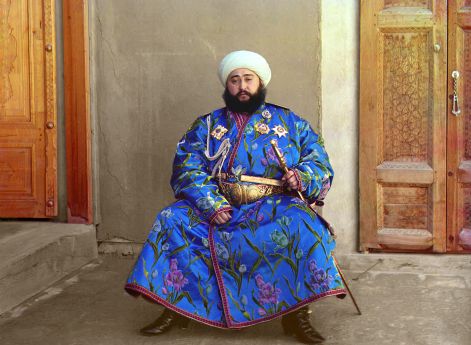 Эмир Бухарский Саид Алимхан. Фото С. М. Прокудина-Горского (примерно 1911-1915 г.)
