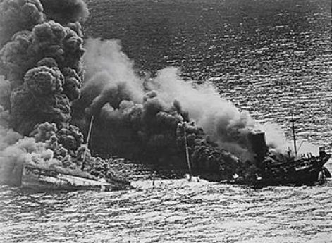 Гибель одного из северных конвоев союзников. 1942 г.