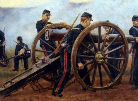 Французские артиллеристы, 1870 год