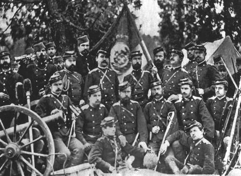 Солдаты сербской армии, 1876 год