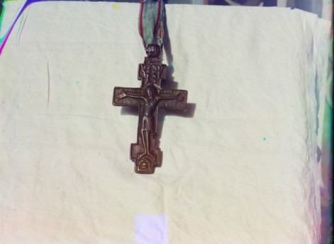 Борисоглеб. 1911. Крест, которым прп. Иринарх благословил Минина и Пожарского на битву.