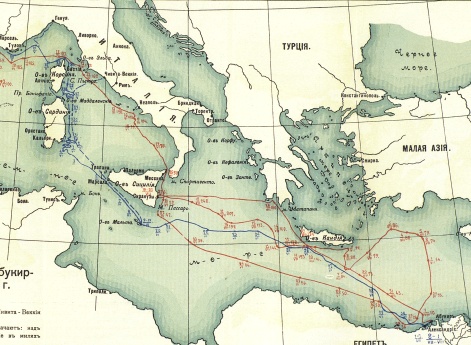 Маневренные переходы английских и французских флотов перед Абукирским боем. Май - июль 1798 года