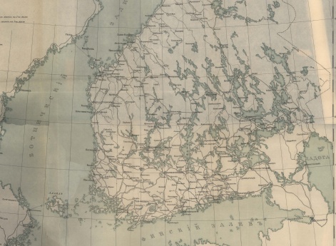 Стратегическая карта Финляндской войны 1808 и 1809 годов