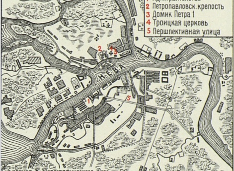 Санкт-Петербург в 1725 году