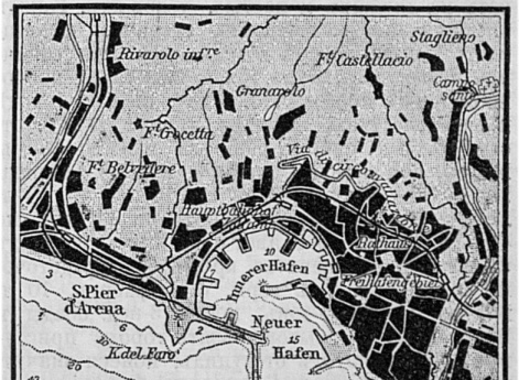 Генуя, план города