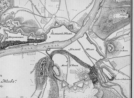 Крепость "Живе" в 1815 году