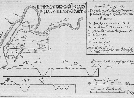 Сеча - город Запорожских казаков с ретранжаментом