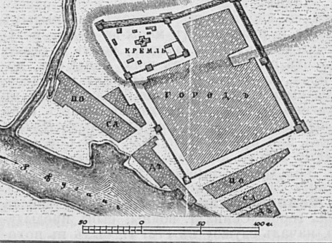 Укрепленный город Красный Яр или Красноярск в устье Волги