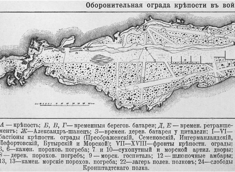 Оборонительная ограда крепости в войну со Швецией в 1741-1743 годах
