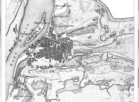 План города Астрахани 1876 года