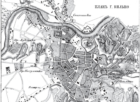 План города Вильно 1876 года