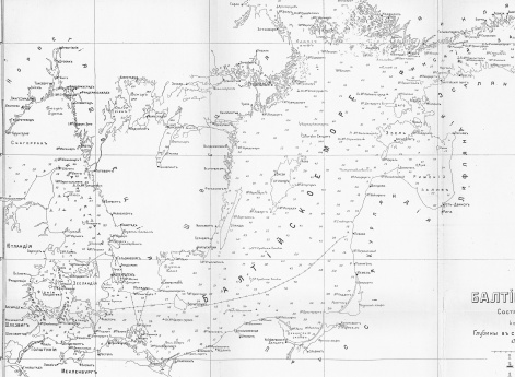 Балтийское море. Составлено в 1851 г