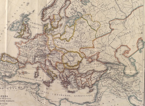 Европа в конце VIII столетия (Империя Карла Великого), Россия в 862 году по Шпрунеру, Бредшнейдеру, Крузе, Павлищеву и Замысловскому