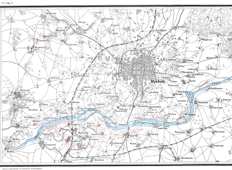 План укрепленной позиции у города  Мукдена