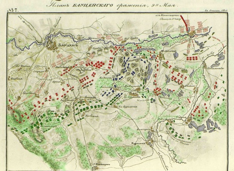 План Бауценского сражения 9 мая
