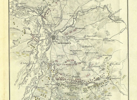 План сражения под Лейпцигом 4 октября