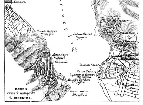 Дарданельский пролив. План снятый майором Б.Мольтке