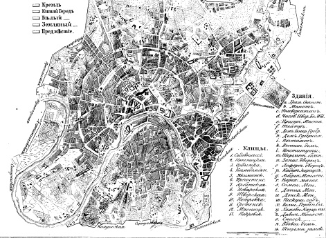 План столичного города Москвы