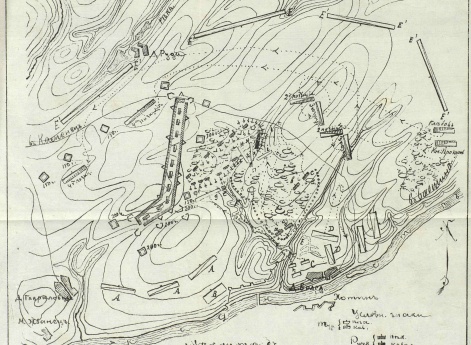 План сражения под Хотиным 29 августа 1769 года