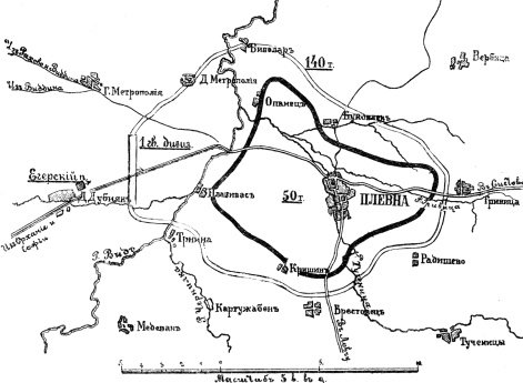 Блокада Плевны в конце октября 1877 года