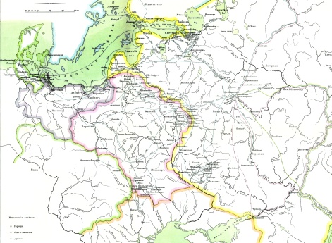 Карта походов Лейб-гвардии Преображенского полка в царствование Императора Петра Великого