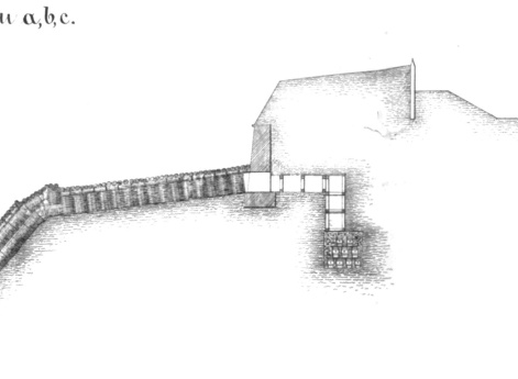 Крепость Варна. Профиль по линии a, b, c. №1