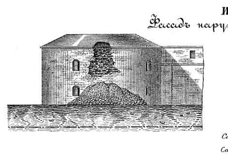 Осада крепости Нотебург в 1702 году. Фасад наружной части ограды. Изобр.16