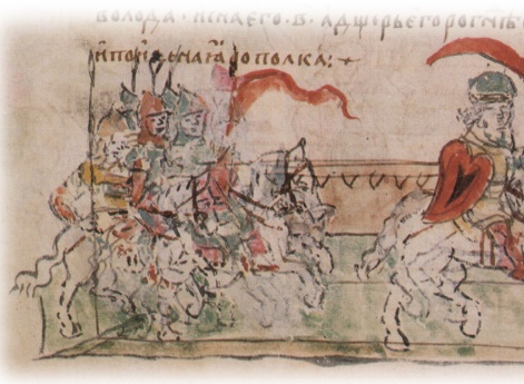 Поход Владимира Святославича с большим войском на Полоцк.