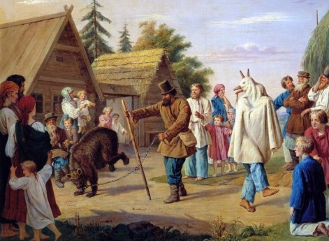 Скоморохи в деревне
