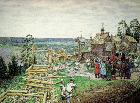Основание Кремля. Постройка новых стен Кремля Юрием Долгоруким в 1156 году