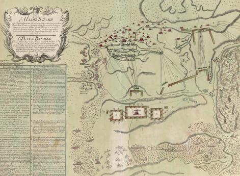 План баталии при Ставучанах в Молдавии между императорскою Российскою главною армиею под командою генерала фелдмаршала фон-Миниха и между Турецкою армиею под командою сераскера трехбунчужного Вели-паши и султана Ислам Гирея, бывшей 17/28 августа 1739 году