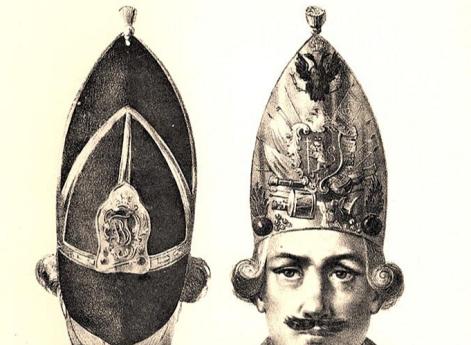 Шапка армейских гренадеров с 1756 до 1762 года